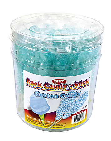 Espeez Rock Candy Sticks, 7", Light Blue, Pack Of 36