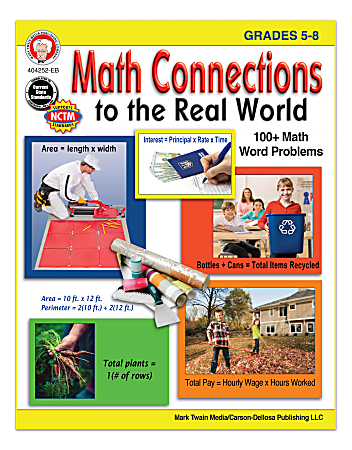 Mark Twain Media Math Connections To The Real World, Grades 5-8