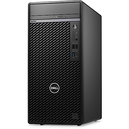 Dell OptiPlex 7000 7010 Desktop PC, Intel Core i5, 8GB Memory, 256GB Solid State Drive, Tower, Windows 11 Pro, DVD-Writer, No Wireless LAN, Total Number of USB Ports: 8, Number of DisplayPort Outputs