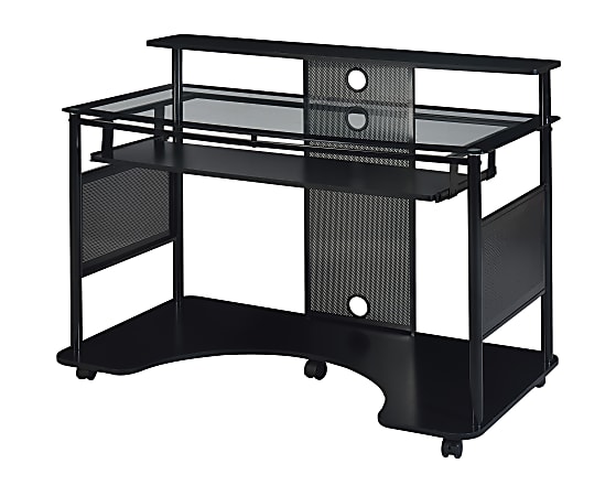 Z-Line Designs® 48" Mobile Workstation Desk, Black