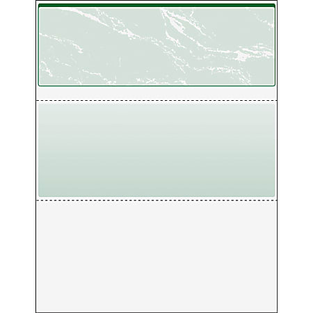 DocuGard High Security Green Marble Business Checks with 11 Features to Prevent Fraud - Letter - 8 1/2"x11" - 04502
