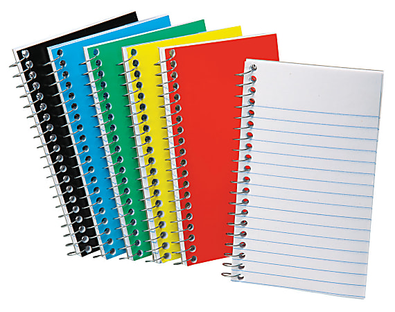 Ampad Sidebound Memo Book, 50 Sheets, 5" x 3", Assorted Cover