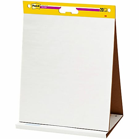 Great Value, Post-It® Easel Pads Super Sticky Self-Stick Wall Pad, Unruled,  20 X 23, White, 20 Sheets/Pad, 2 Pads/Pack, 2 Packs/Carton by 3M/COMMERCIAL  TAPE DIV.