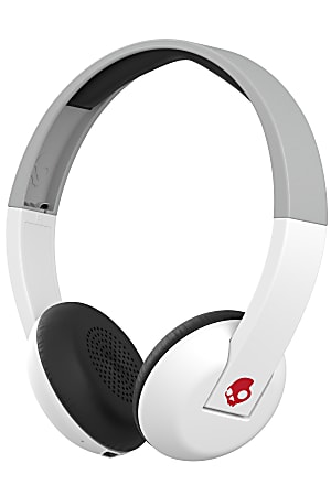 Skullcandy® Uproar Wireless On-Ear Headphones, White/Red
