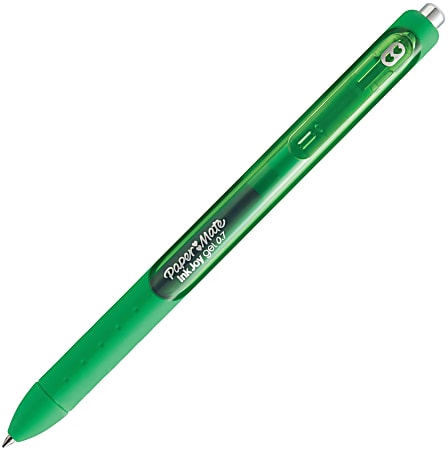 Paper Mate® InkJoy® Gel Pen, Medium Point, 0.7 mm, Dark Green Barrel, Dark Green Ink