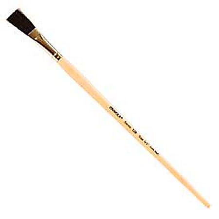 Crayola? Tempera Brush Series 178, 1/2", Flat Bristle, Camel Hair, Clear