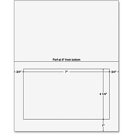 Sparco Laser SPR99595 Inkjet Print Integrated Label Form, 7" x 4 1/4", White, Pack Of 250