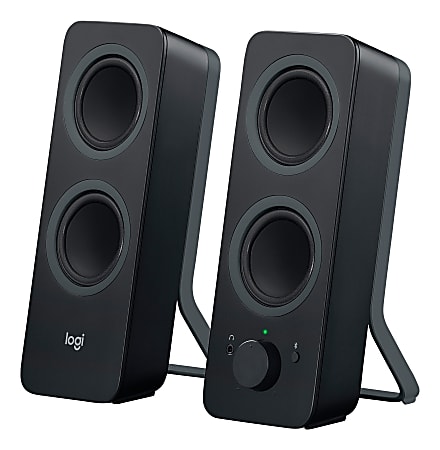 Logitech® Z207 Bluetooth® Computer Speakers, Black, Pack Of 2