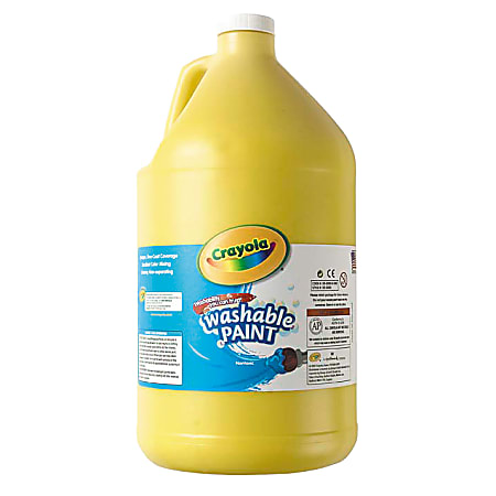 Crayola® Washable Paint, Yellow, Gallon