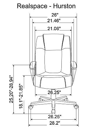 Realspace hurston best sale high back chair