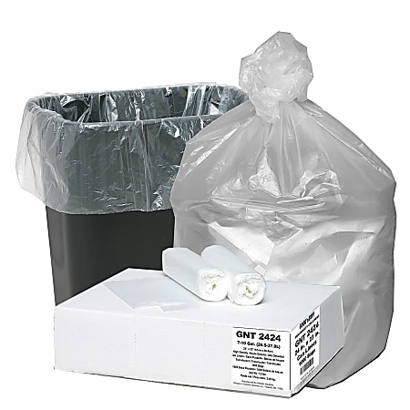 Webster Good'n Tuff® High-Density Trash Can Liners, 31-33 Gallons, 0.59 Mil Thick, 33" x 39", Box Of 250