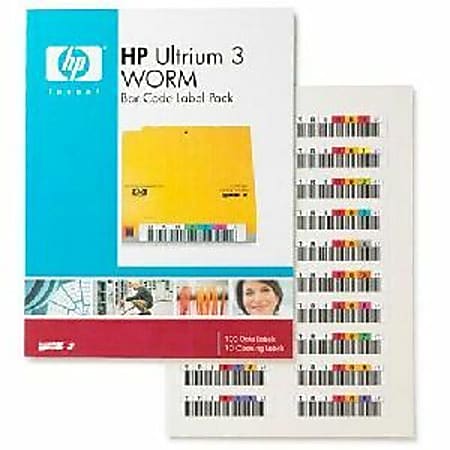 HP Ultrium 3 WORM Bar Code Label, I10007, Pack