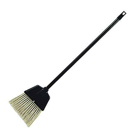 Genuine Joe® Plastic Lobby Broom, Plastic, Black