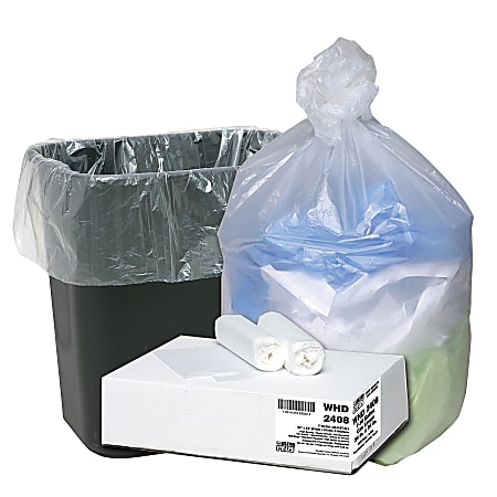 Webster Ultra Plus™ High-Density Trash Can Liners, 55-60 Gallons, 0.67 Mil Thick, 38" x 60", Box Of 200