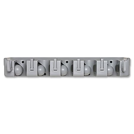 Genuine Joe Wall Rack Cleaning Organizer, Gray