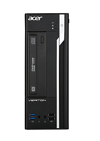 Acer Veriton X2640G Desktop Computer - Pentium G4400 - 4 GB RAM - 500 GB HDD - Windows 7 Professional 64-bit - Intel HD Graphics 510 - DVD-Writer - Gigabit Ethernet