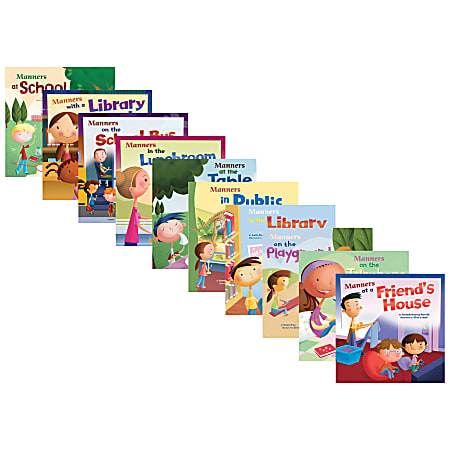 Capstone Way to Be! Manners Books, Pre-K - Grade 2, Set Of 10