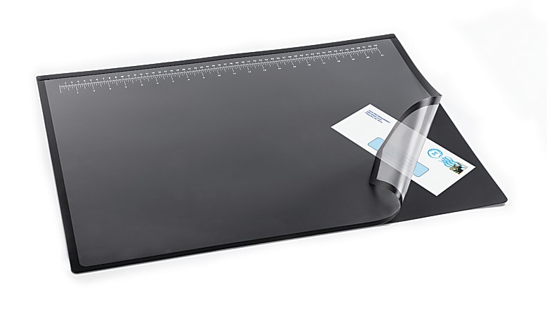 Office Depot Brand Clear Overlay Desk Pad 19 x 24 Black - Office Depot