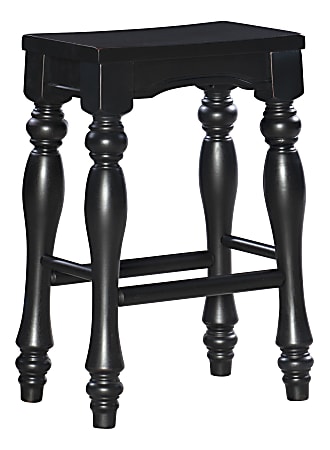 Powell® Home Fashions Pennfield Kitchen Island Counter Stool, Set of 2, Black
