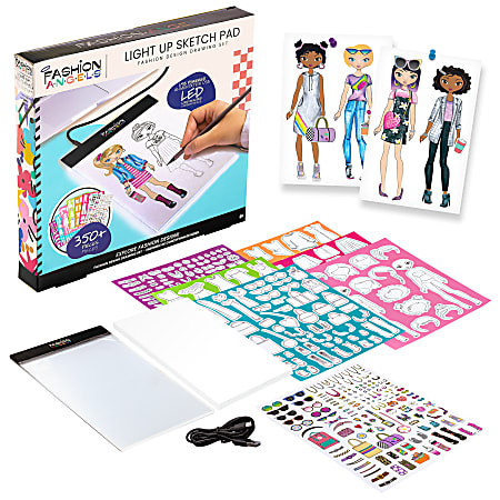 Fashion Angels Fashion Design Light Up Sketch Pad Craft Kit