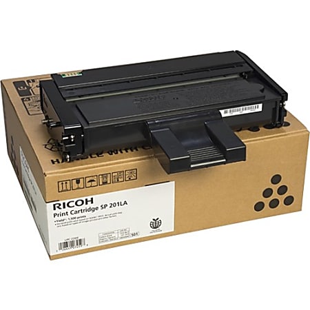 Ricoh SP 201LA Original Laser Toner Cartridge - Black - 1 Pack - 1500 Pages
