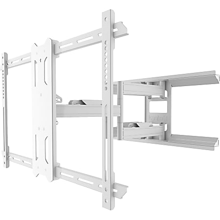 Kanto Full Motion PDX650 - Bracket - full-motion - for flat panel - steel - white - screen size: 37"-75" - wall-mountable