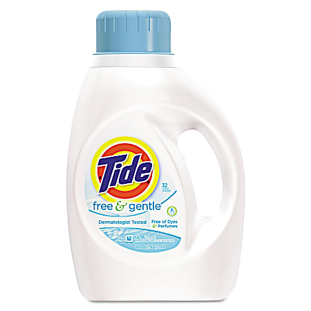 Tide® Free & Gentle™ Liquid Laundry Detergent, 50 Oz Bottle, Case Of 6