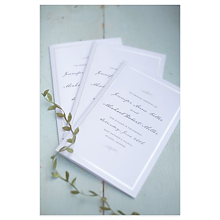 Gartner™ Studios Wedding Programs, Half Fold, 8 1/2