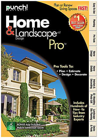 Encore Punch! Home & Landscape Design Professional 17, Traditional Disc