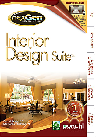 Punch! Interior Design Suite with NextGen Technology, Traditional Disc