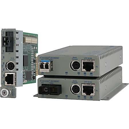 Omnitron Systems iConverter 10/100M2 8919N-0-x Transceiver/Media Converter - 1xRJ45  - 10/100Base-TX, 100Bas - 8919N0A