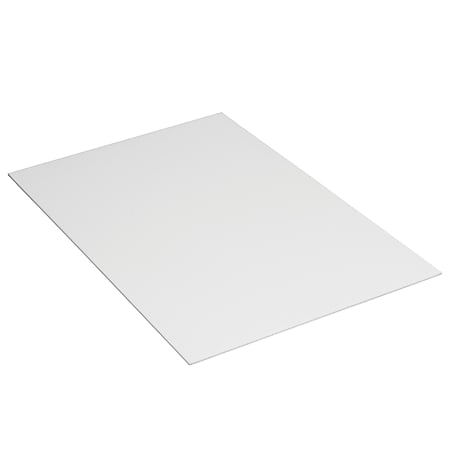 Partners Brand Plastic Corrugated Sheets, 40" x 48", White, Pack Of 10
