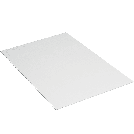 Partners Brand Plastic Corrugated Sheets, 18" x 24", White, Pack Of 10