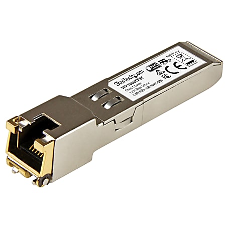 StarTech.com 1000BASE-TX MSA Compliant SFP Module - RJ45 Connector - Copper SFP Transceiver - Lifetime Warranty - SFP1000TXST