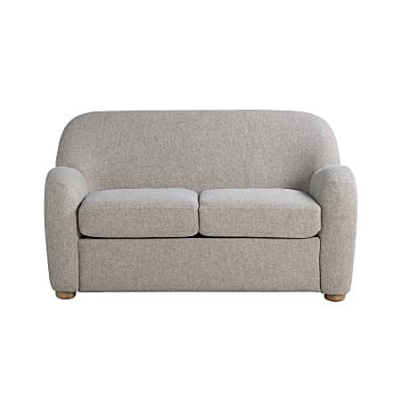 Lifestyle Solutions Gilroy Loveseat, 32-3/4”H x 57-1/10”W x 33-1/10”D, Pebble