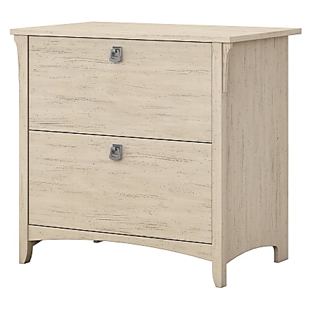 Bush Business Furniture Salinas 31-3/4"W x 20"D Lateral 2-Drawer File Cabinet, Antique White, Standard Delivery