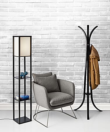 Adesso Wright Shelf Floor Lamp 63