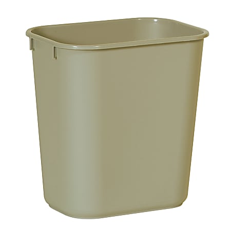 Rubbermaid® Durable Polyethylene Wastebasket, 3 1/4 Gallons (12.3L), Beige