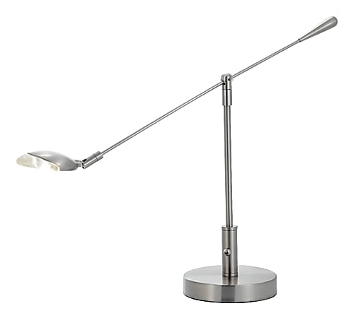 Adesso® Omega LED Desk Lamp, 23"H, Satin Steel