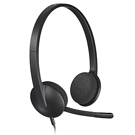 H340 USB Headset Black Depot