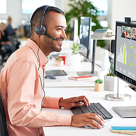 Logitech H340 USB Headset Black Office Depot