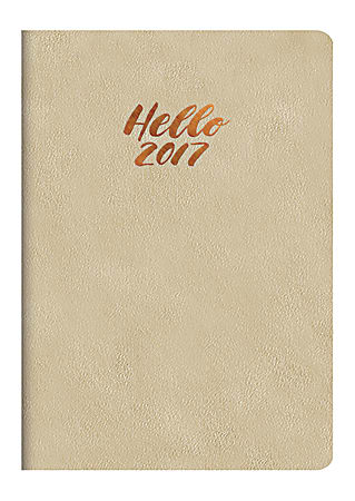 Orange Circle Studio™ Leatheresque Weekly Planner, 5 1/2" x 7 3/4", As Good As Gold, August 2016 - December 2017