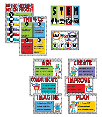 Carson-Dellosa STEM Bulletin Board Set, Multicolor, Grades K-5