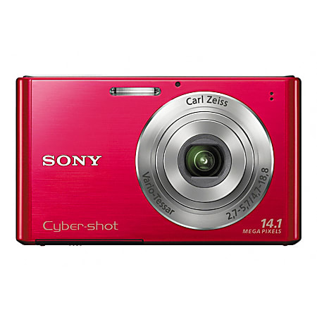 Sony Cyber shot DSC W330R 14.1 Megapixel Digital Camera Red
