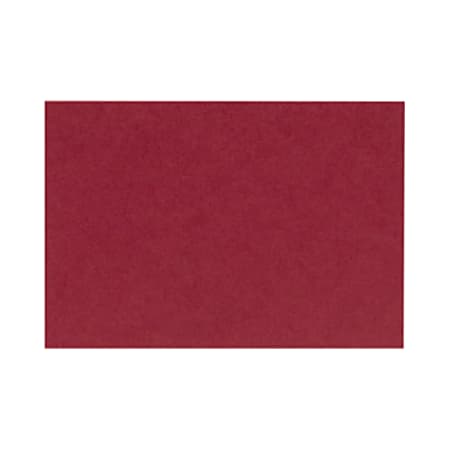 LUX Flat Cards, A1, 3 1/2" x 4 7/8", Garnet Red, Pack Of 50