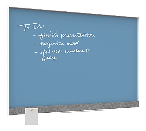 U Brands Dry-Erase Whiteboard, 23" x 35", Aluminum Frame With White Finish