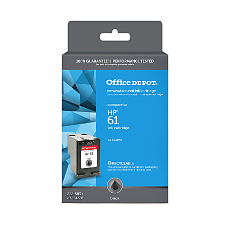 Office Depot® Brand Remanufactured Black Ink Cartridge Replacement For HP 61, CH561WN, OD561WN