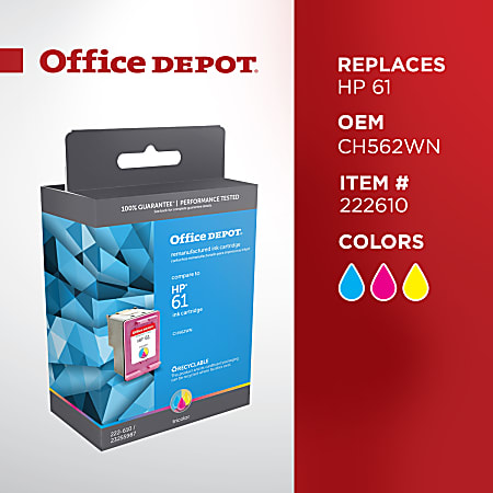 Office Depot Brand Remanufactured Tri Color Ink Cartridge Replacement ...