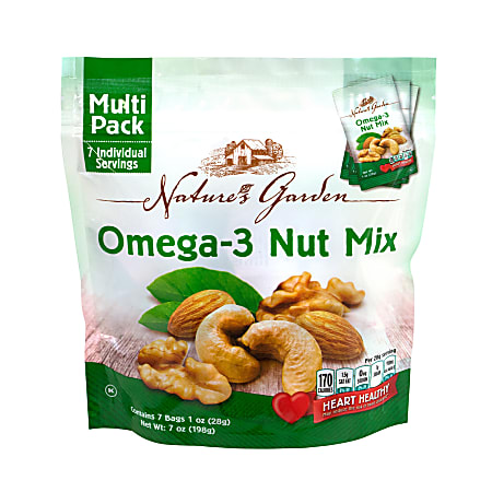 Nature&#x27;s Garden Omega-3 Nut Mix, 1.2 Oz, 7