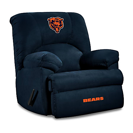 Imperial NFL GM Microfiber Recliner Accent Chair, Chicago Bears, Navy